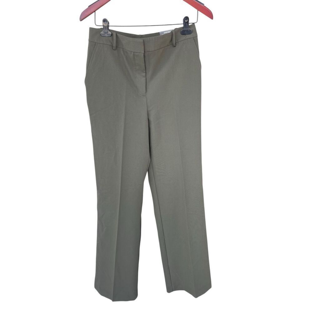 Worthington woman’s 6T wideleg high rise trousers office siren rich olive green